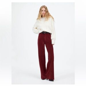 Madewell Women's Red Flare & Wide Leg Jeans